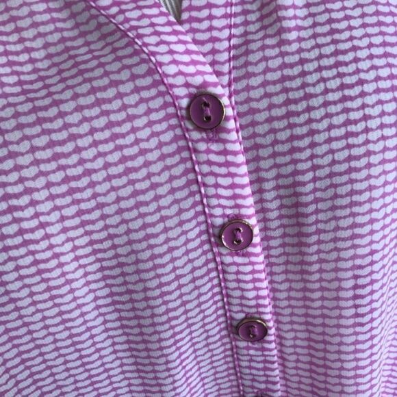 a.n.a. Long Sleeve Sheer Pink Tunic Sz L - Picture 4 of 7